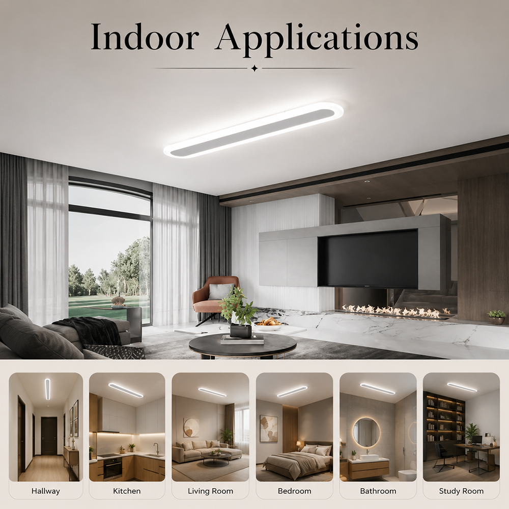 Plafonieră LED neagră, 40 cm, 30 W, 3750 lm, 3 temperaturi de culoare