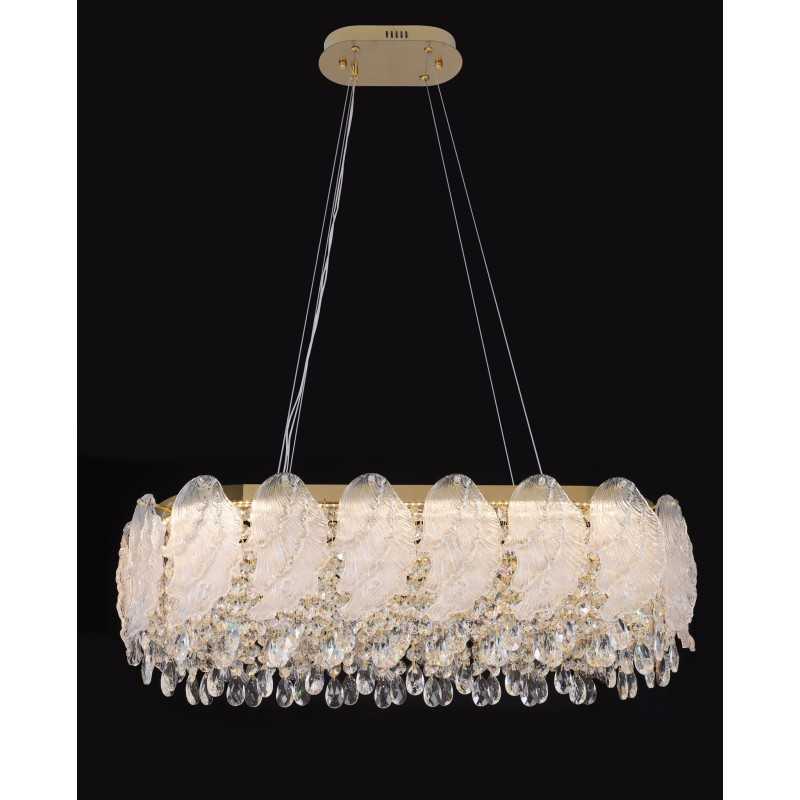 Plafonieră LED din cristal, Ø60 cm, 95 W, 3 culori de lumină