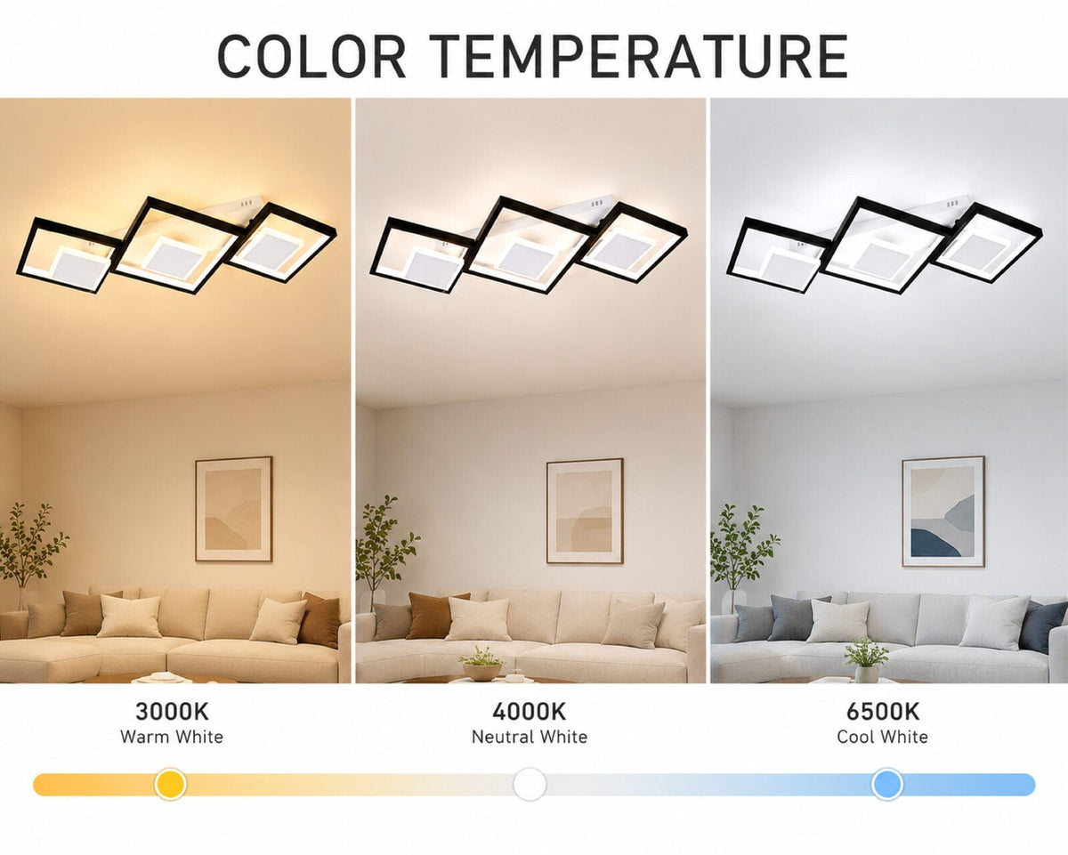 Plafonieră LED 78W, dimabilă, cu telecomandă, 4000 lm, cristal, 79x35 cm