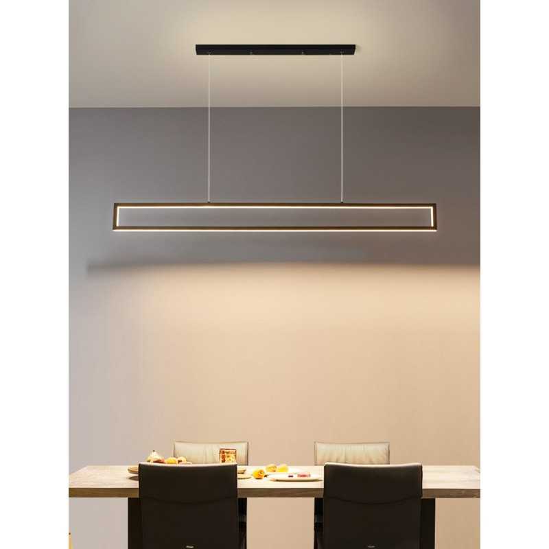 Plafonieră LED dimabilă 120 cm, Wi-Fi, telecomandă, 53 W, 3000 lm