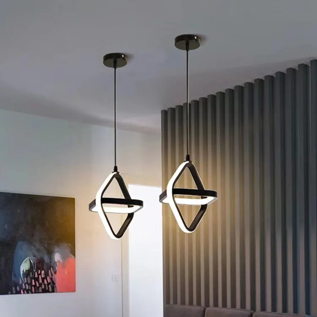 Plafonieră LED neagră, 26 W, 3 temperaturi de culoare, 22 × 125 cm