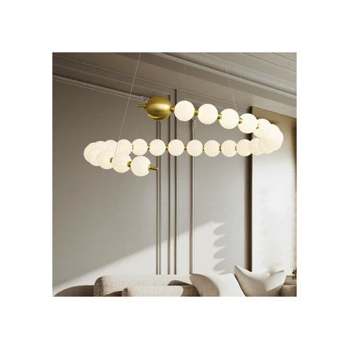 Lustră LED modernă cu 15 globuri, telecomandă, 36 W, 3 culori