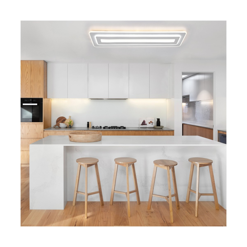 Plafonieră LED 60 cm, 136 W, 3 temperaturi de culoare, albă