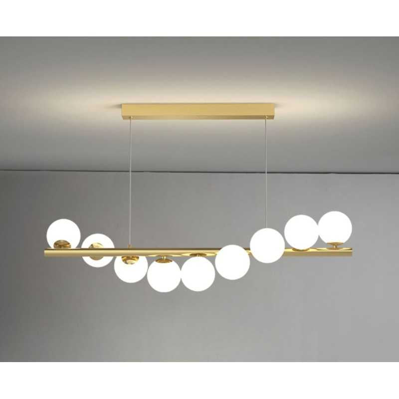 Plafonieră LED aurie, 11 surse, 3 temperaturi de culoare, 2500 lm