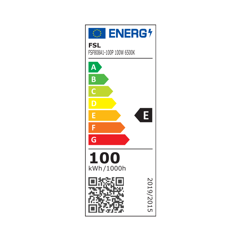 Proiector LED exterior, 100 W, 10.000 lm, 6500 K, aluminiu și sticlă