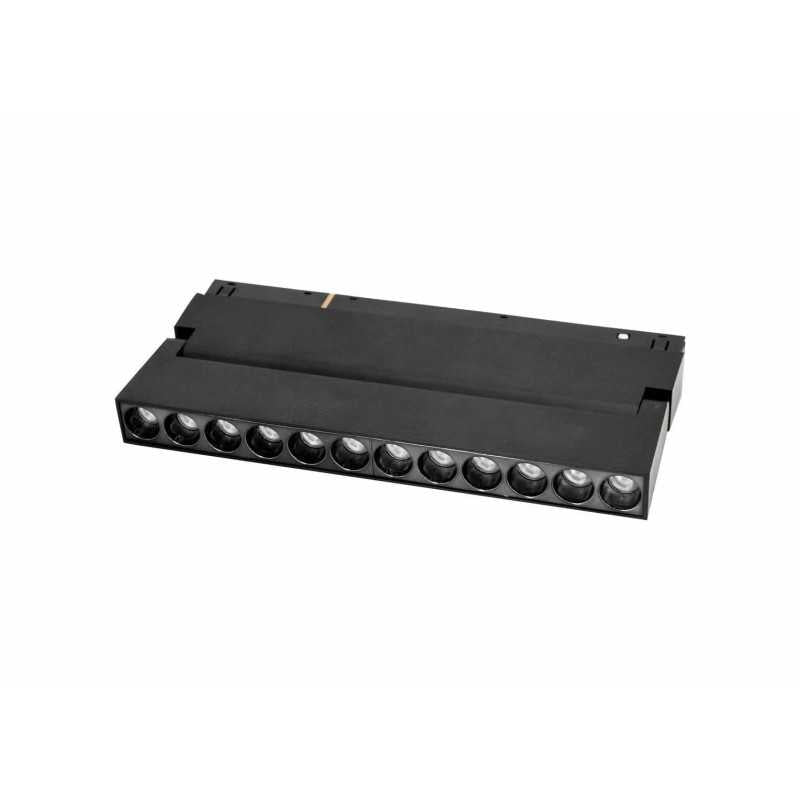 Spot LED pliabil pentru șină magnetică, 12 W, 4000 K, negru