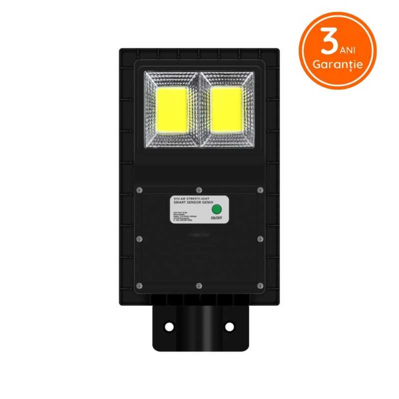 Lampă solară LED 100 W, IP65, cu senzor de mișcare, 6500 K