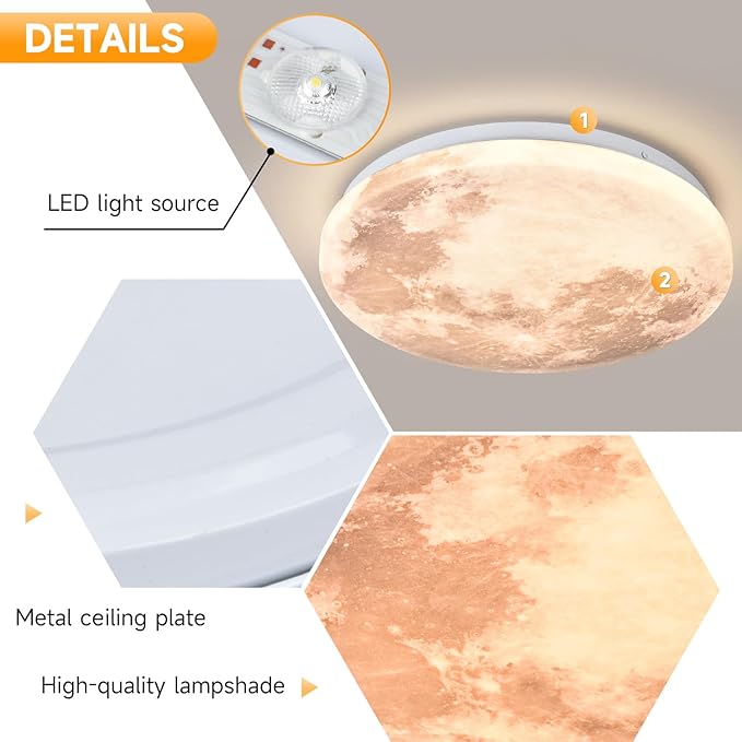 Plafonieră LED rotundă, 30 cm, 24 W, 2000 lm, 3 culori de lumină