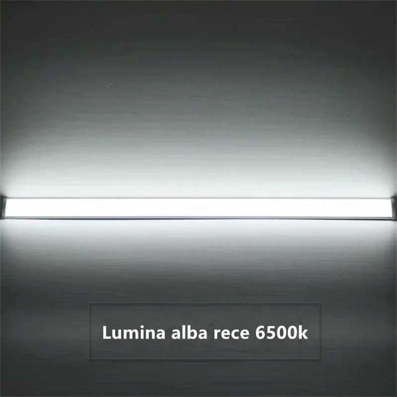 Plafonieră LED liniară 40 W, 3200 lm, 129 cm, aluminiu și plastic