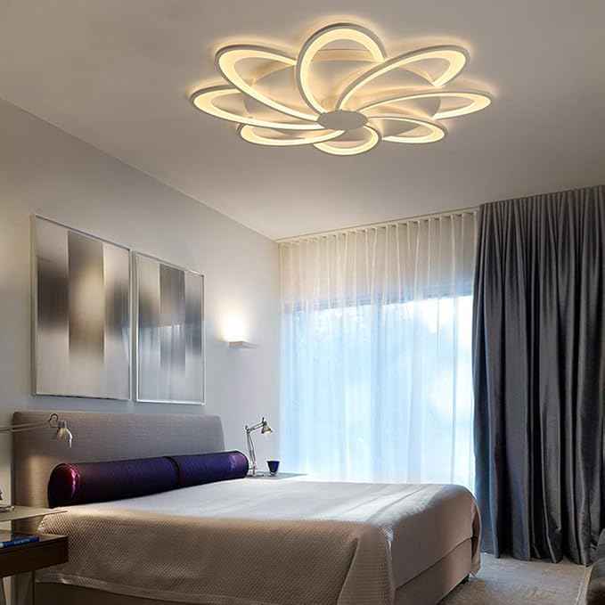 Pendul LED alb, 75 cm, 216 W, dimabil, cu telecomandă