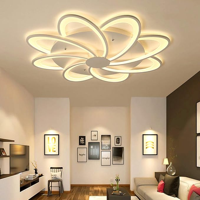 Pendul LED alb, 75 cm, 216 W, dimabil, cu telecomandă