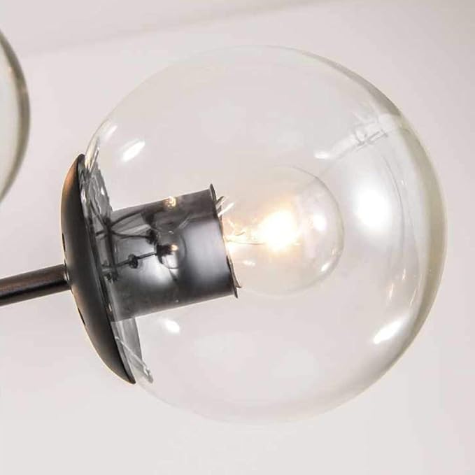 Plafonieră LED neagră, 15 surse, 60 W, 1000 lm, 3 culori de lumină
