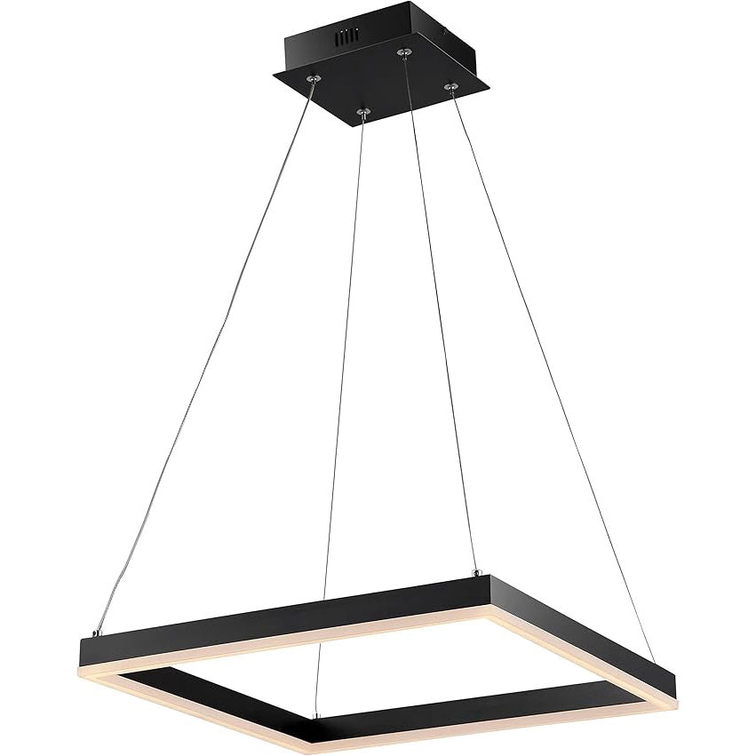 Plafonieră LED pătrată, 45 cm, WiFi, telecomandă, 3 culori, maro cafea