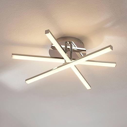Plafonieră LED dimabilă, 82 cm, Wi-Fi, telecomandă, 3 culori de lumină