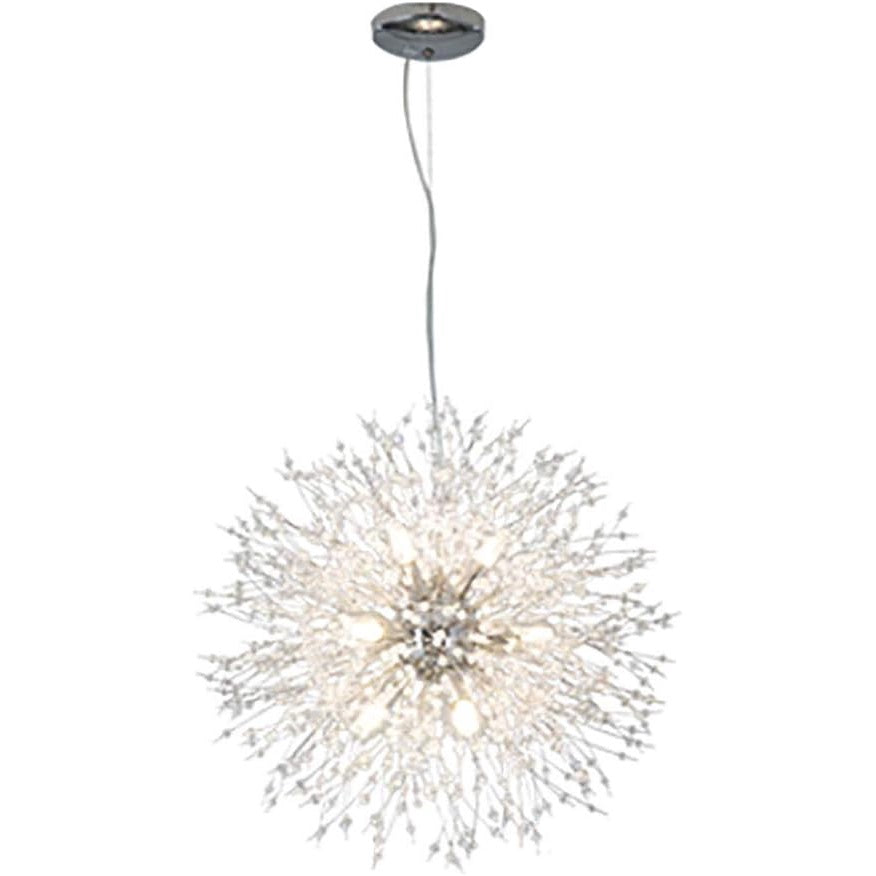 Lustră modernă de tavan, 16 socluri G9, Ø60 cm, metal și acril