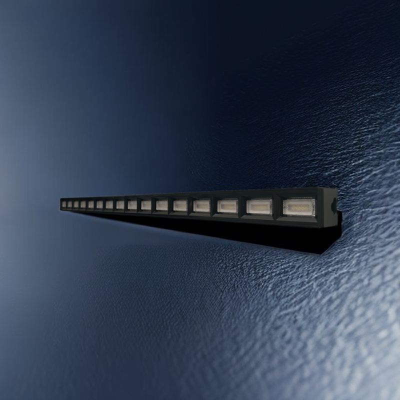 Tub LED 60 cm, 30 W, 3000 lm, 6500 K, lumină rece, negru