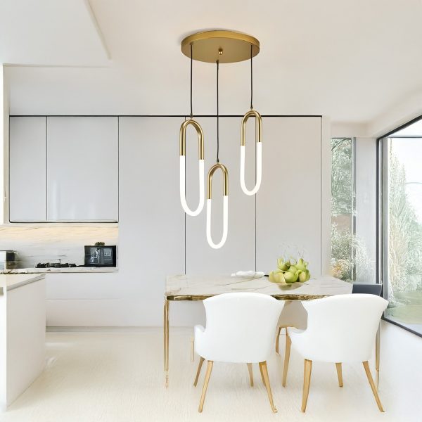 Pendul LED alb cu telecomandă, dimabil, 54 W, 2000 lm, Ø30 × 100 cm
