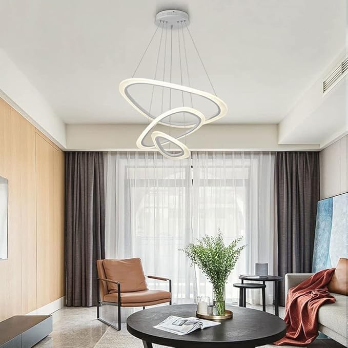 Plafonieră LED dimabilă 118 W, 6000 lm, Wi-Fi, telecomandă, 3 culori