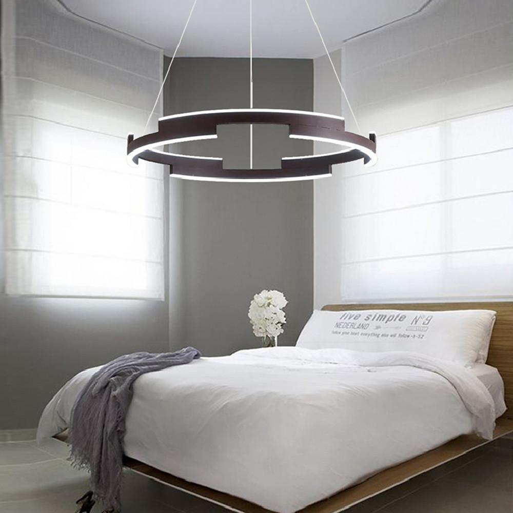 Plafonieră LED neagră 60 cm, Wi-Fi, telecomandă, 3 culori, dimabilă