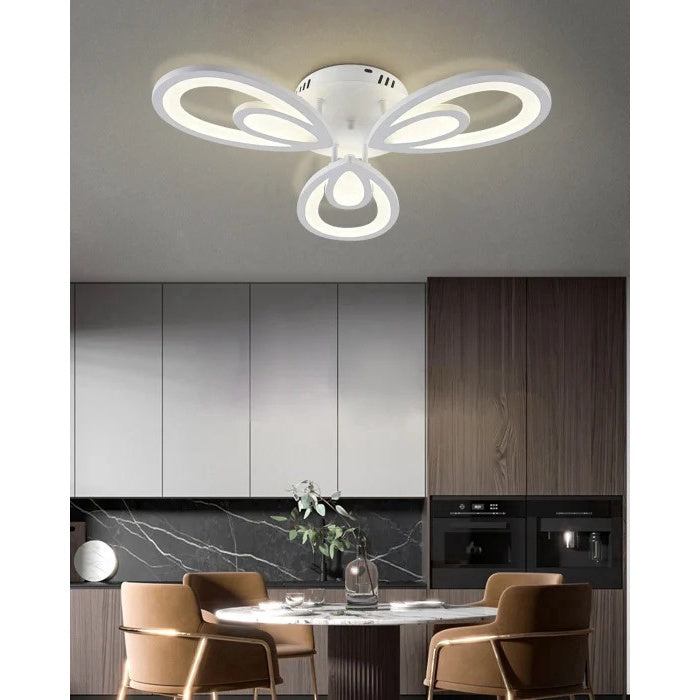Plafonieră LED 48 cm, Wi-Fi și telecomandă, 3 culori de lumină