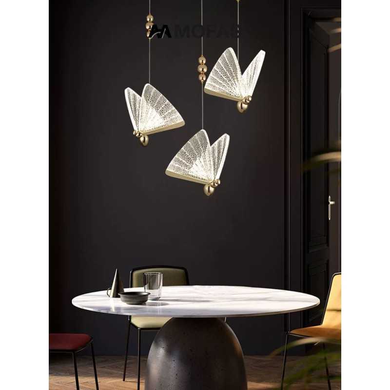 Lustră LED tip fluture, 18 W, 1500 lm, 3 temperaturi de culoare