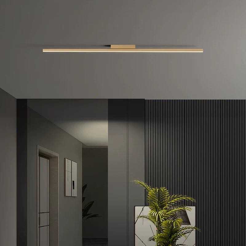 Plafonieră LED neagră, 100 cm, 40 W, cu 3 culori de lumină