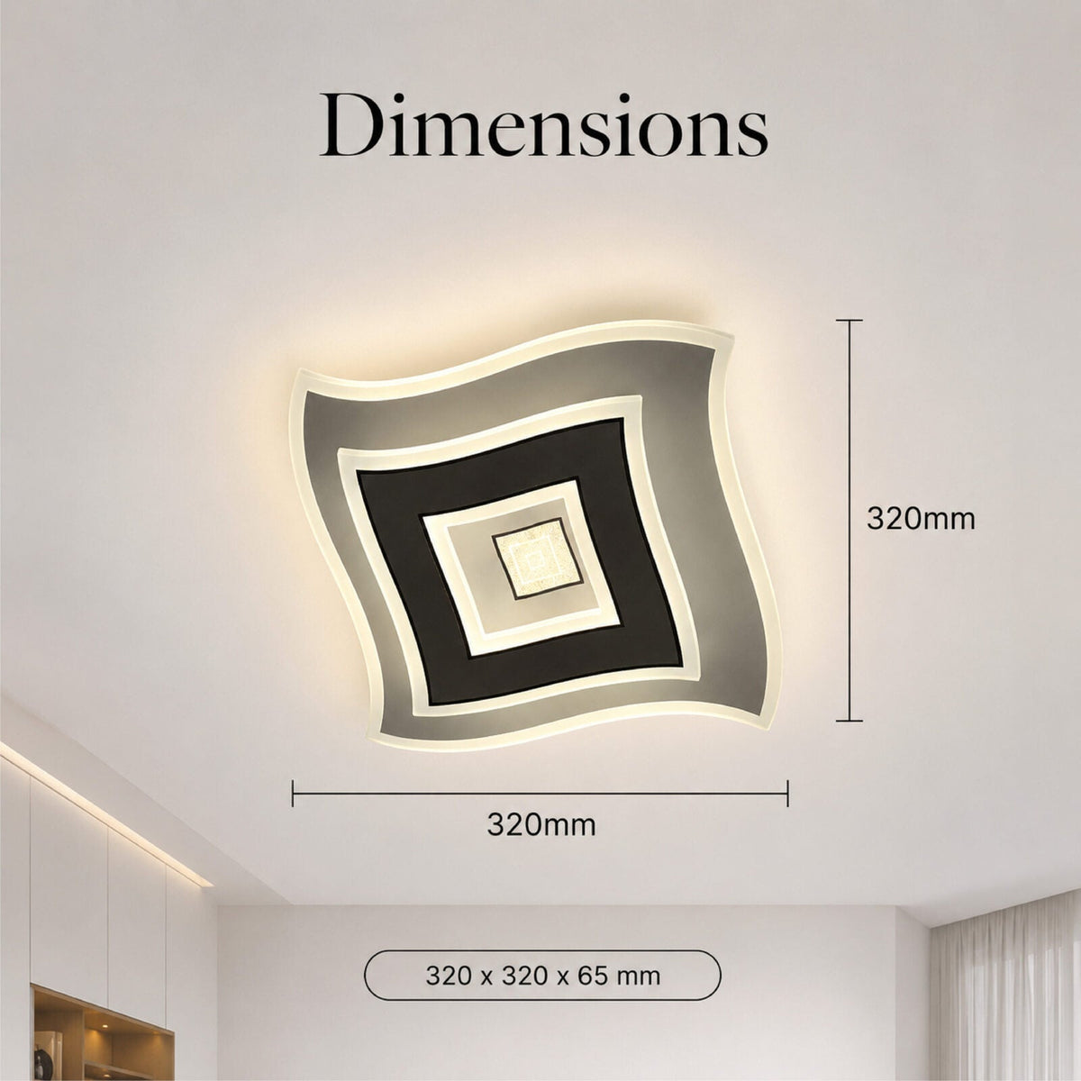 Lampă LED pentru oglindă 32 cm, dimabilă, Wi-Fi și telecomandă, 100 W