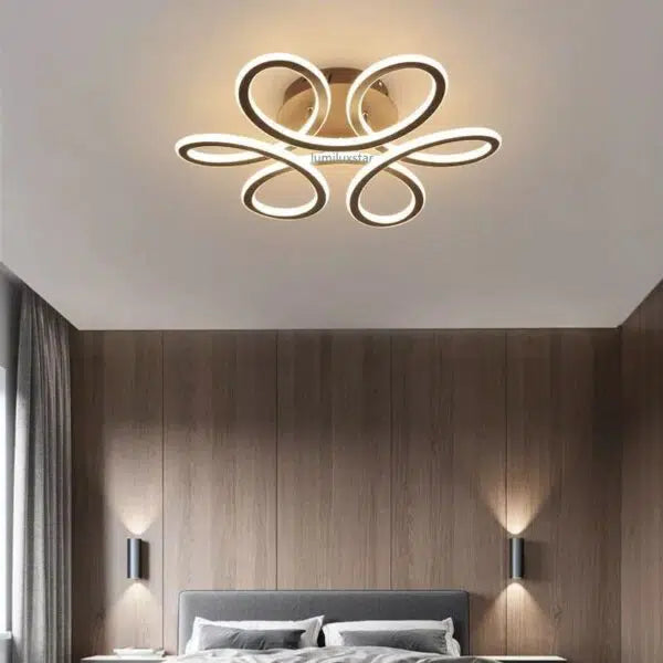 Plafonieră LED albă 45 cm, Wi-Fi, telecomandă, 3 culori de lumină