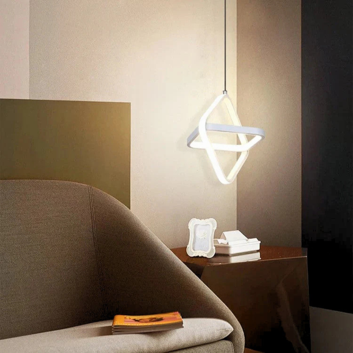 Aplică LED de perete, albă, 26 W, 1200 lm