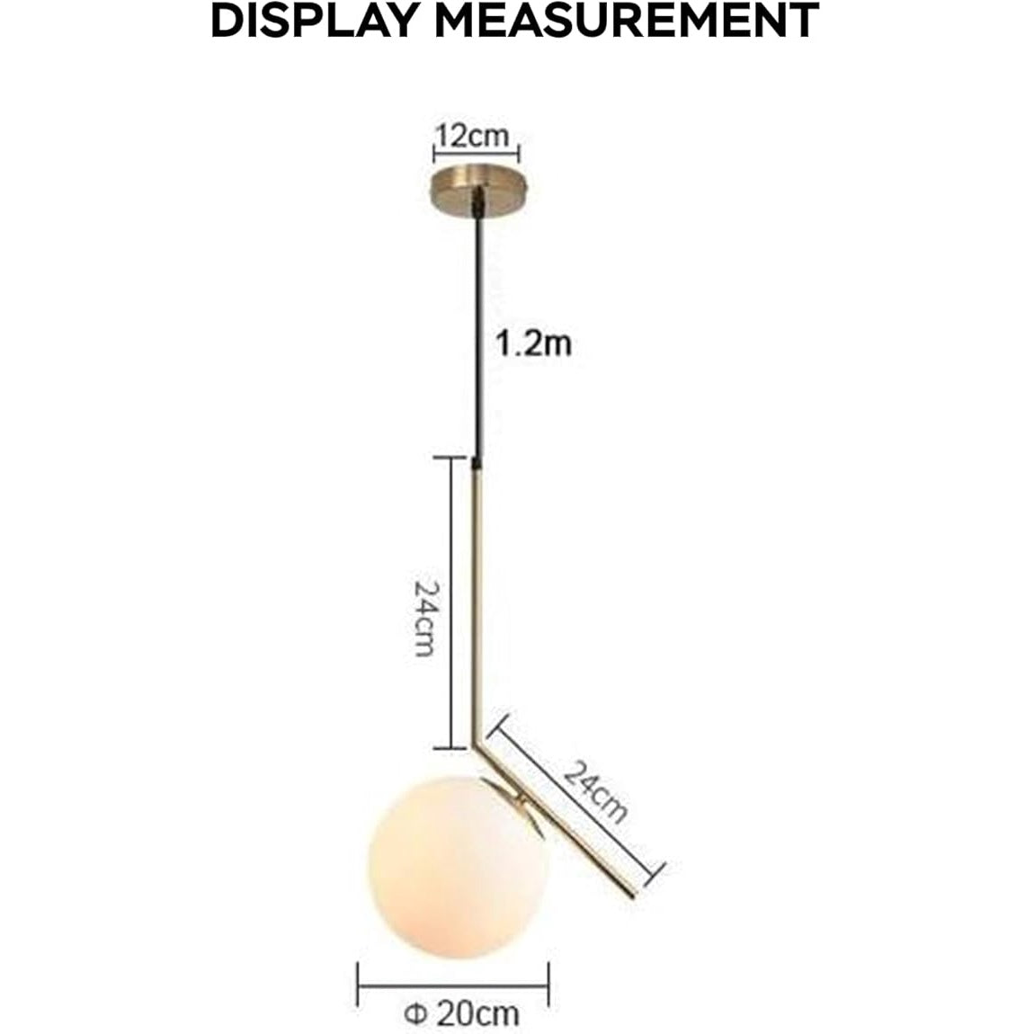 Plafonieră sferică din sticlă mată, E27, max. 40 W, Ø15 cm