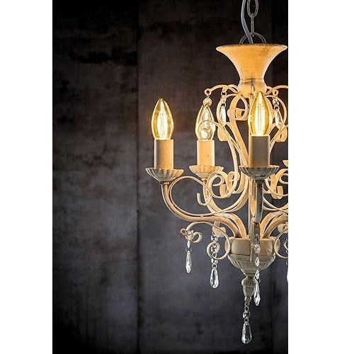 Bec LED filament E14 C35, 4 W, 400 lm, 2700 K, lumină caldă