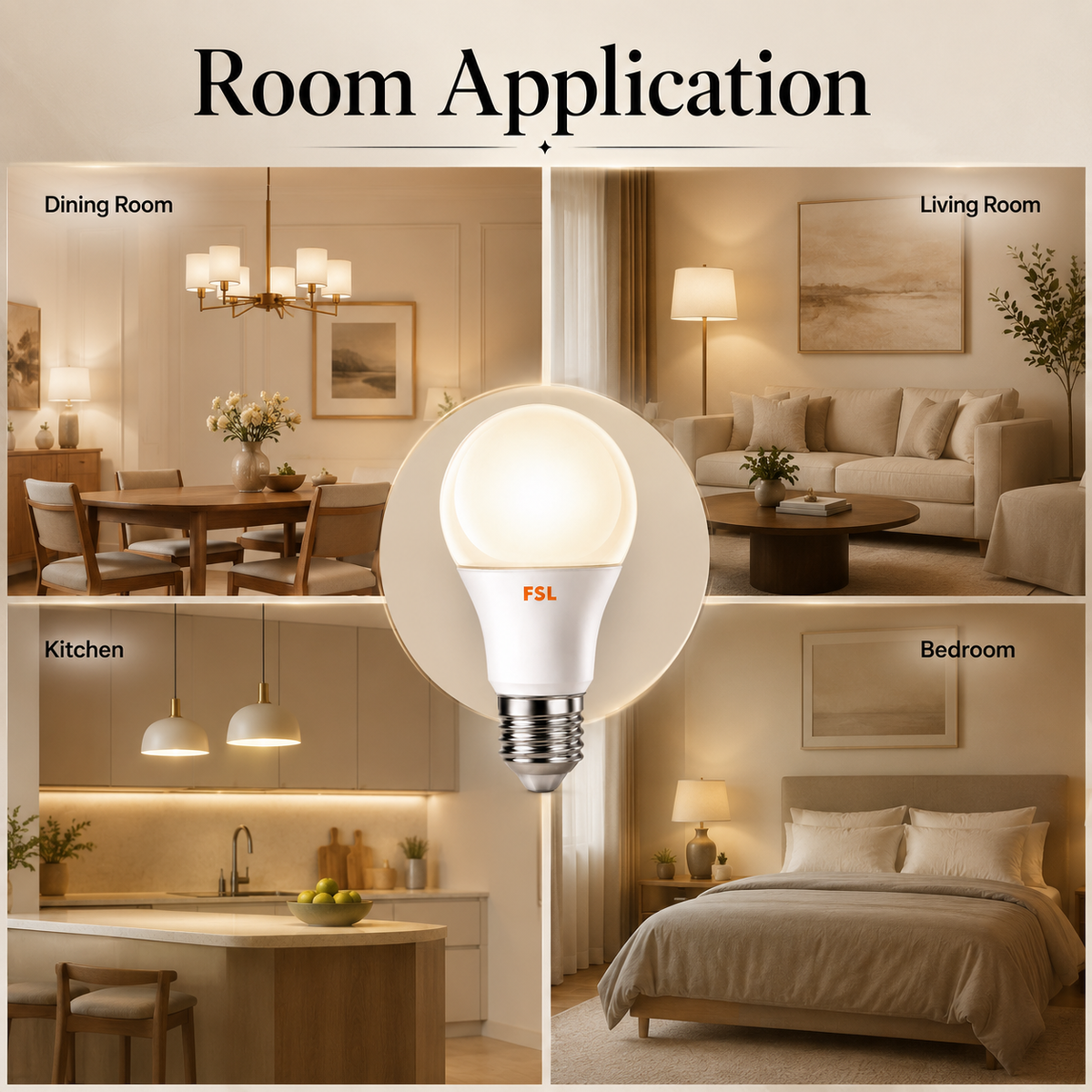 Bec LED E27 A70, 13 W, 1300 lm, lumină albă caldă 3000 K