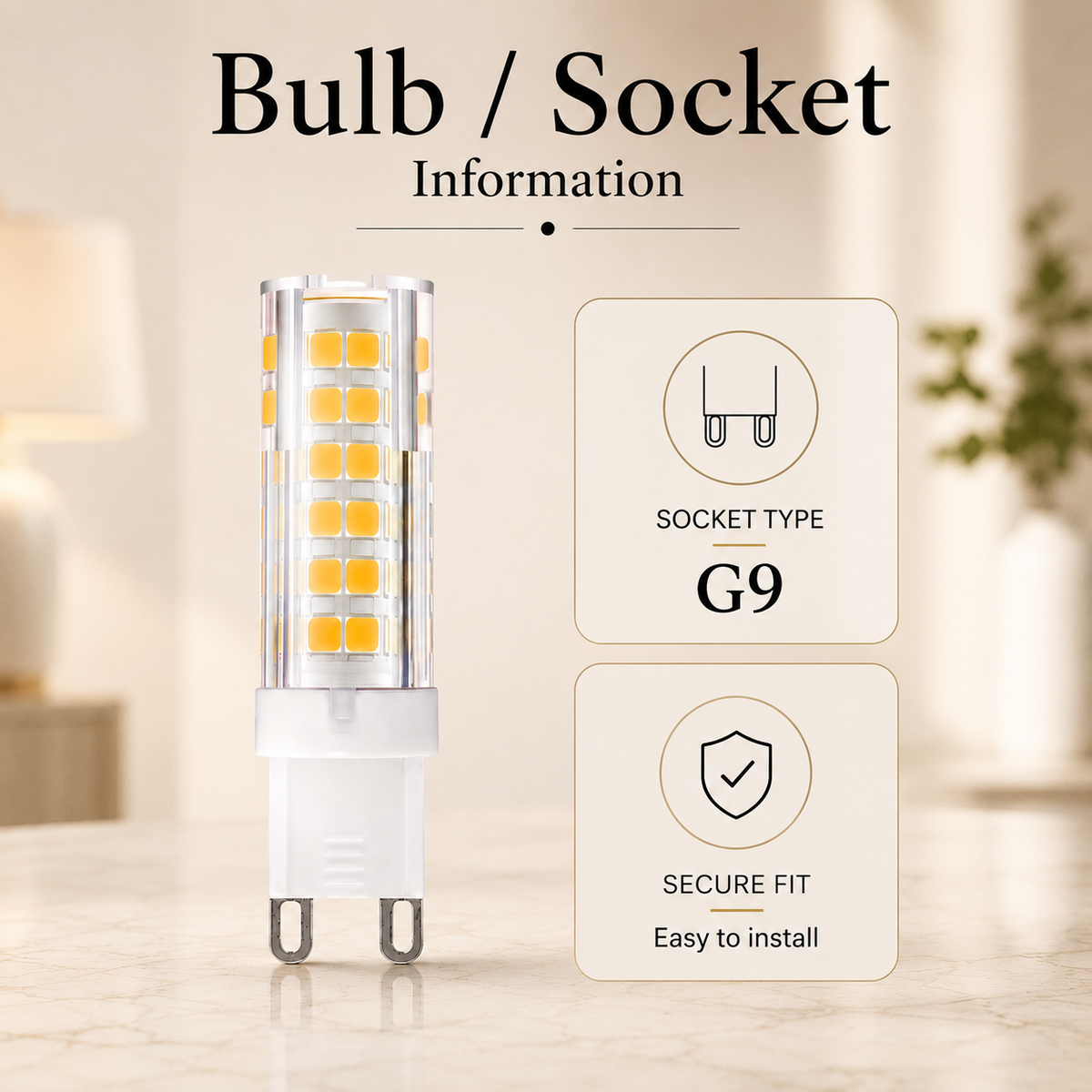 Set 10 becuri LED G9, 9W, 700 lm, lumină neutră 4000K, 220V