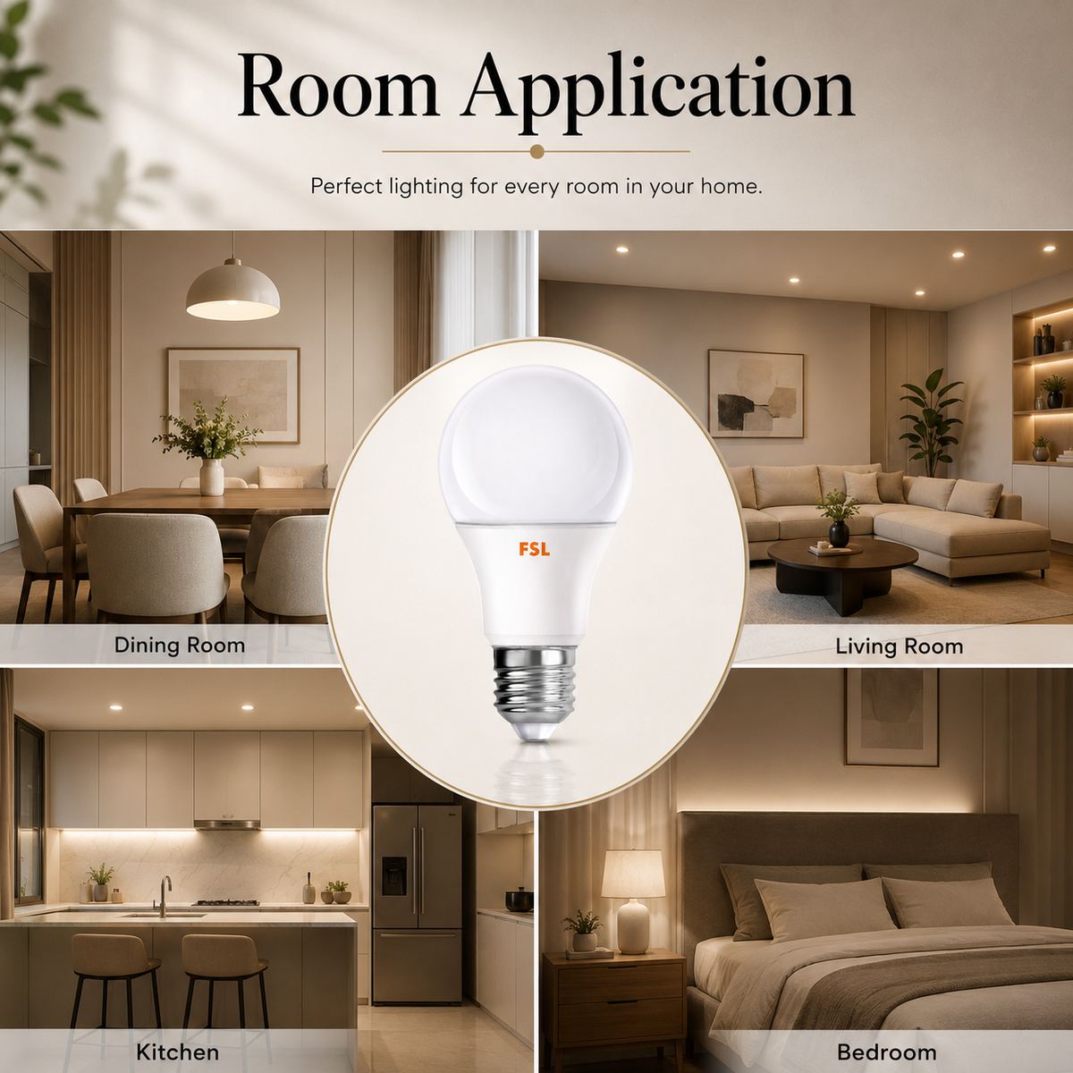 Bec LED E27 A60, 7 W, 6500 K, 530 lm, echivalent 60 W
