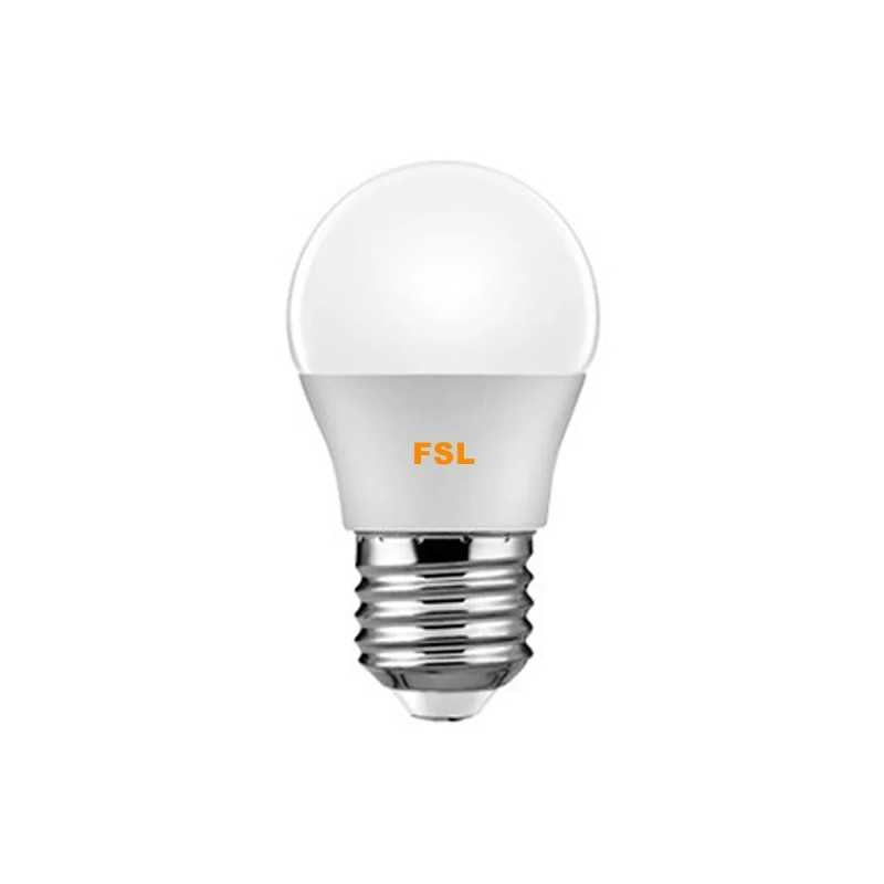 Bec LED E27 G45, 5,5 W, 6500 K, lumină alb rece