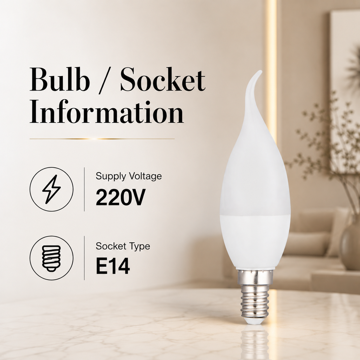 Bec LED E14, 3 W, 750 lm, lumină caldă, echivalent 15 W