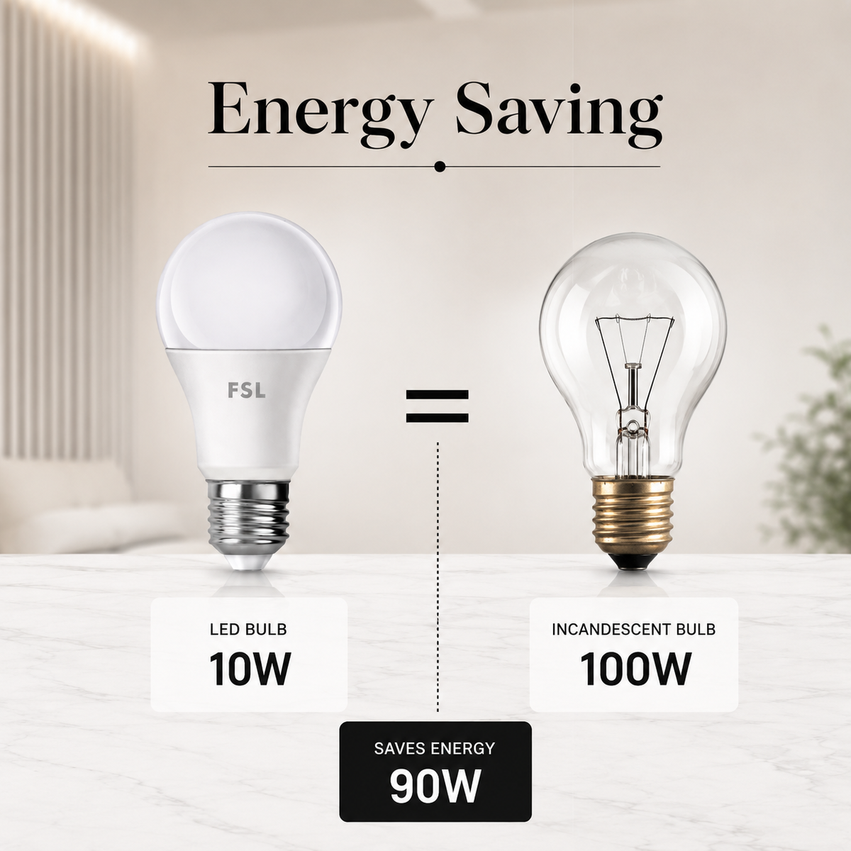 Bec LED E27 10W cu senzor radar, 6500K, 1000 lm