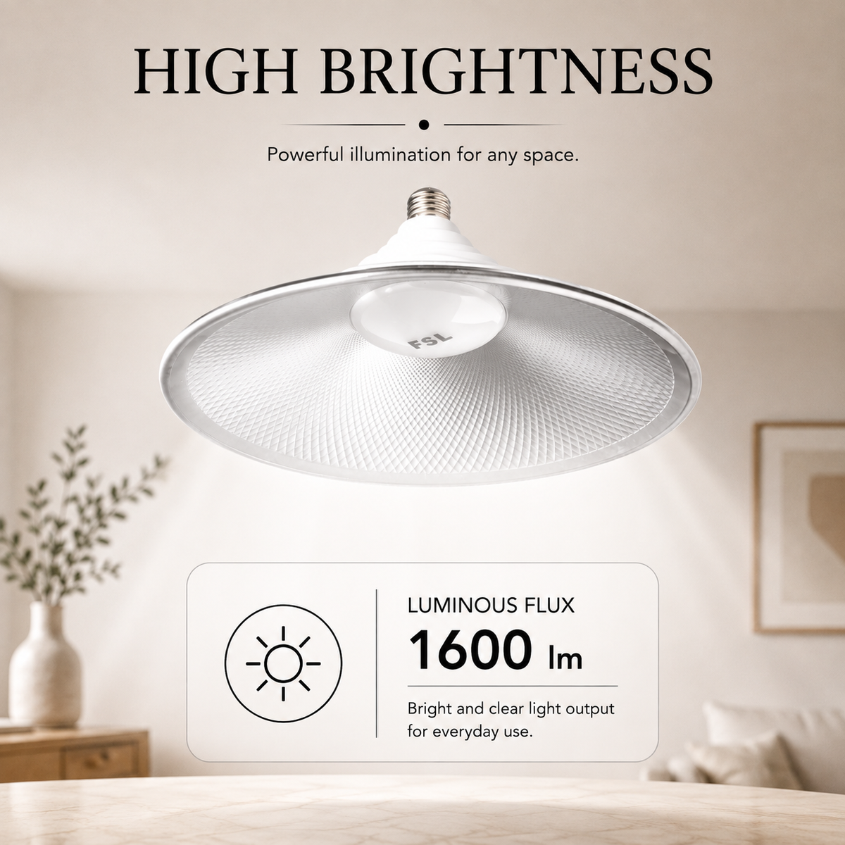 Bec LED FSH 808 A1, 20 W, E27, 1600 lm, lumină albă rece 6500 K
