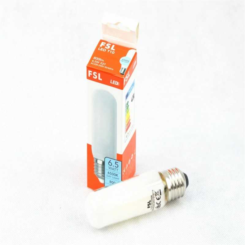 Bec LED tubular T10 E27, 7 W, 6500 K, 720 lm, lumină rece