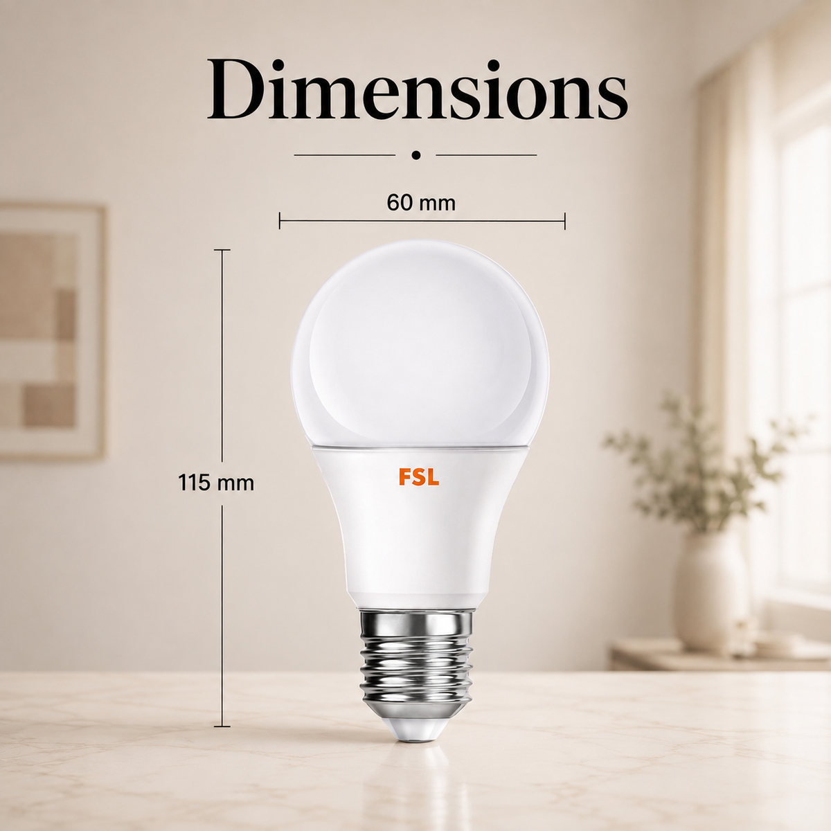Bec LED E27 A60, 7 W, 4000 K, 530 lm, echivalent 60 W
