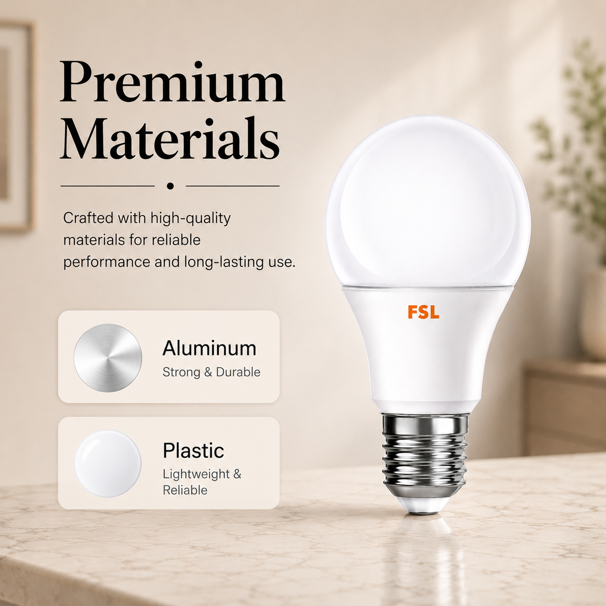 Bec LED E27 A60, 7 W, 4000 K, 530 lm, echivalent 60 W