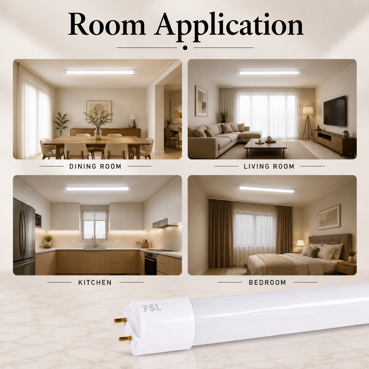 Tub LED T8 20 W, 6500 K, sticlă transparentă, 120 cm, G13