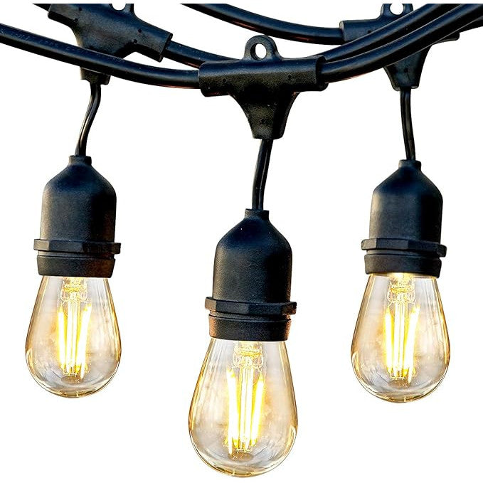 Ghirlandă luminoasă de exterior, 10 m, 10 socluri, IP65