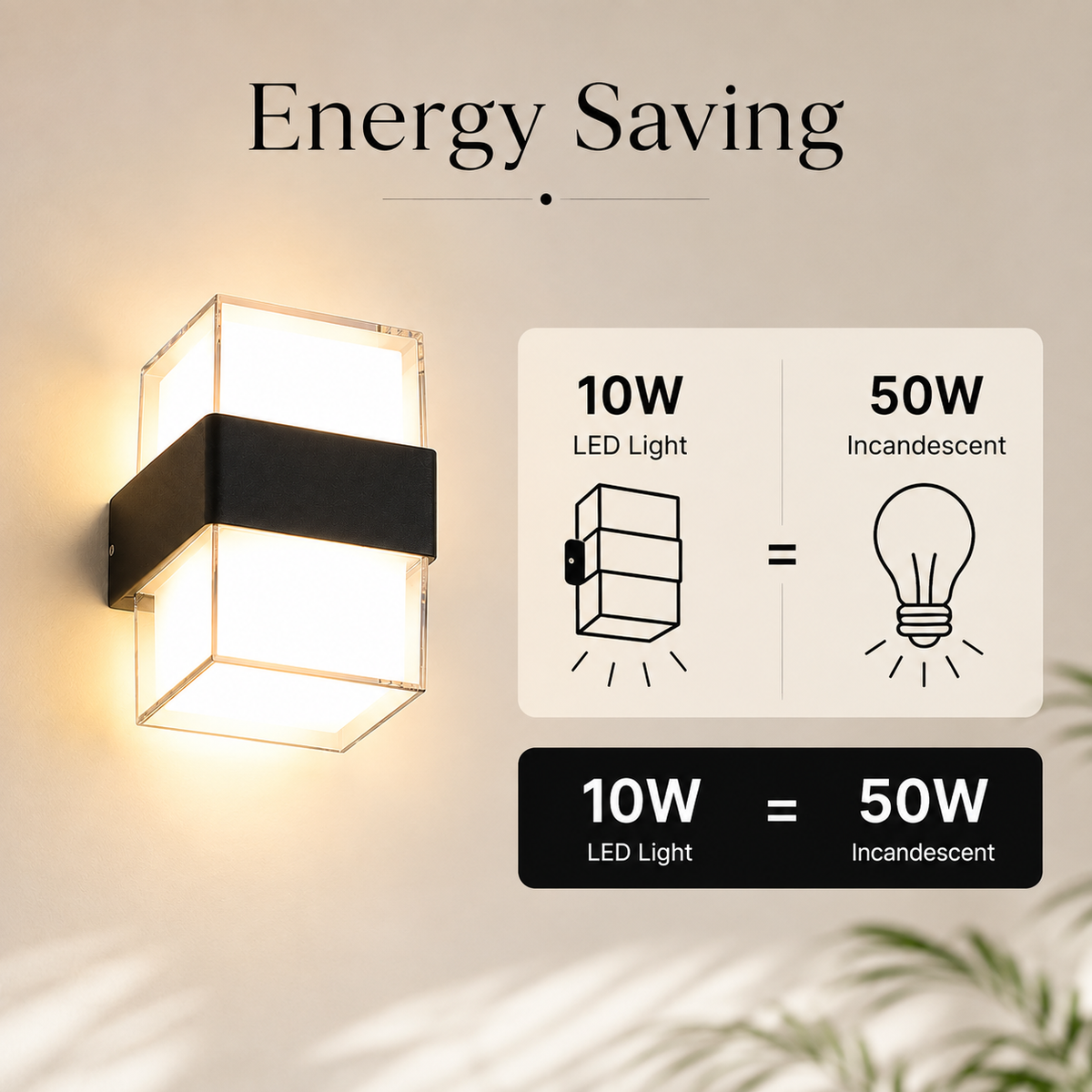 Aplică LED de exterior neagră, 10 W, 1250 lm, IP68, 3 culori de lumină