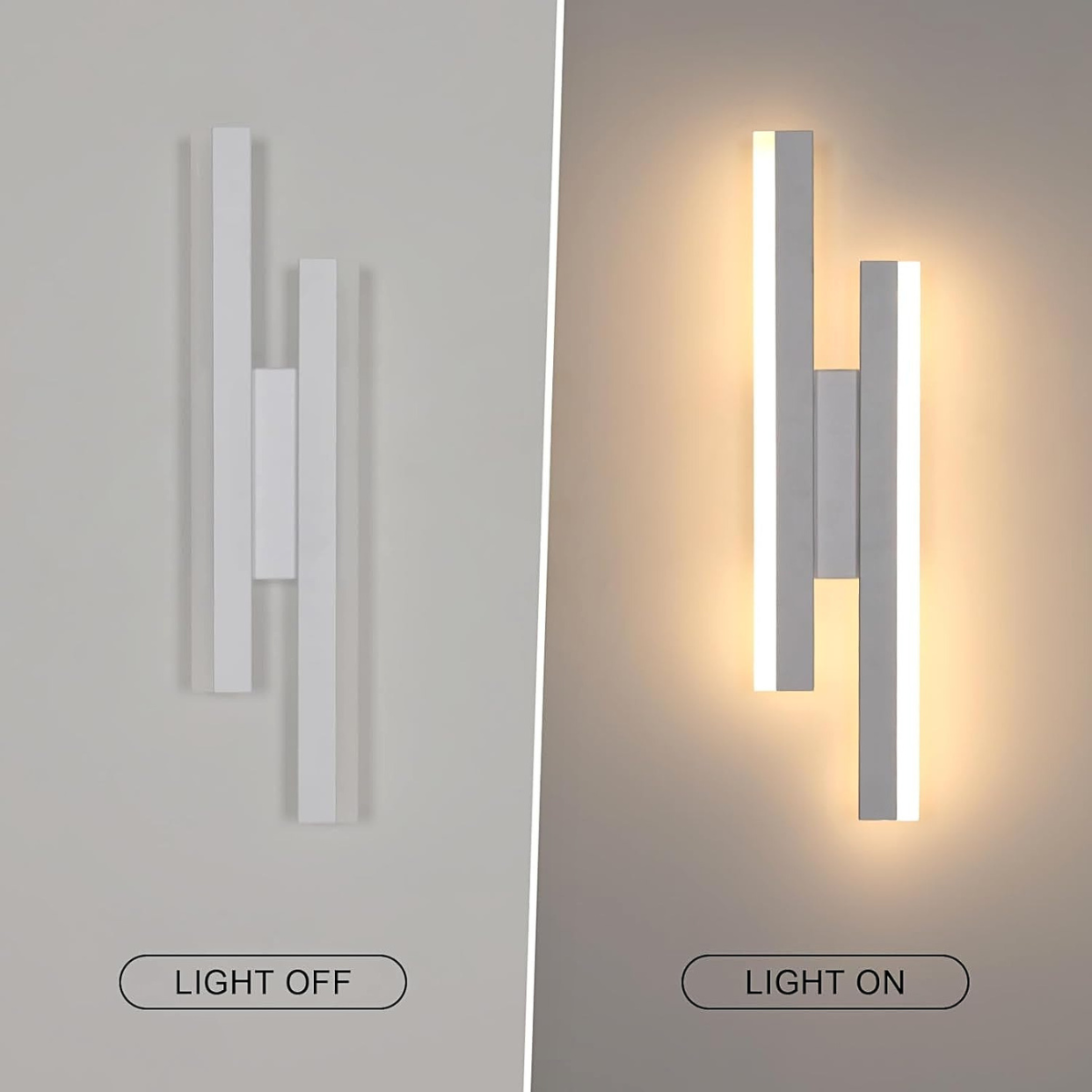 Aplica LED de perete albă, 41 cm, 24 W, 3 temperaturi de culoare