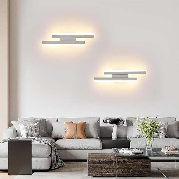 Aplica LED de perete albă, 41 cm, 24 W, 3 temperaturi de culoare