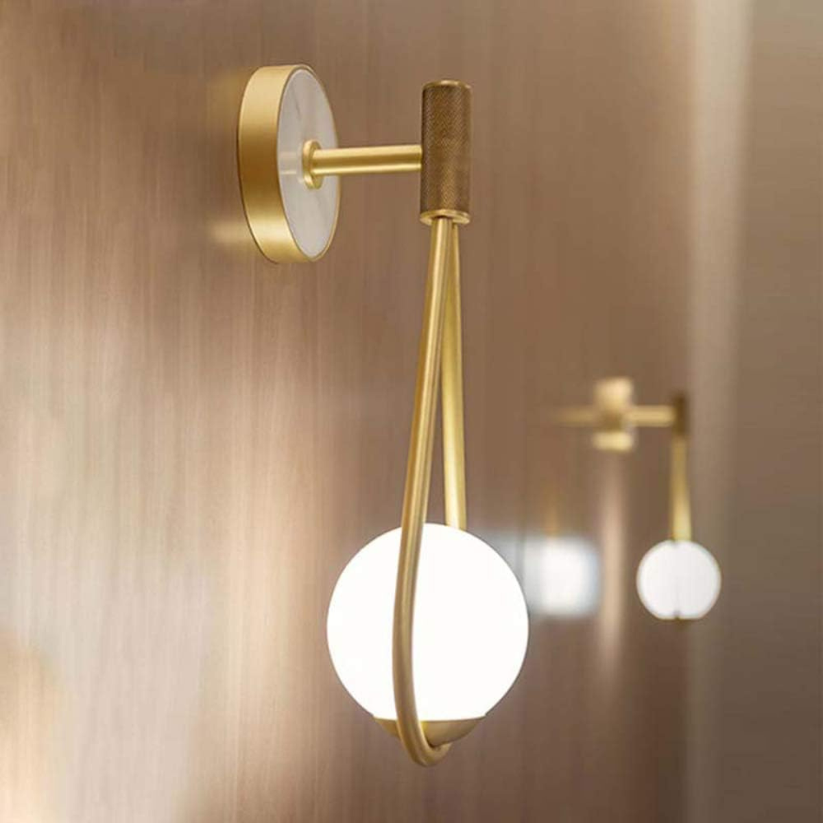 Aplică de perete E27, 1 sursă, 3 culori de lumină, IP68, aurie