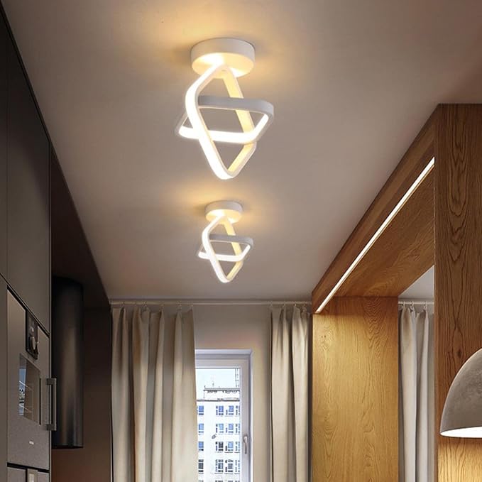 Aplică LED de perete albă, 40 W, 5000 lm, 22 × 35 × 22 cm