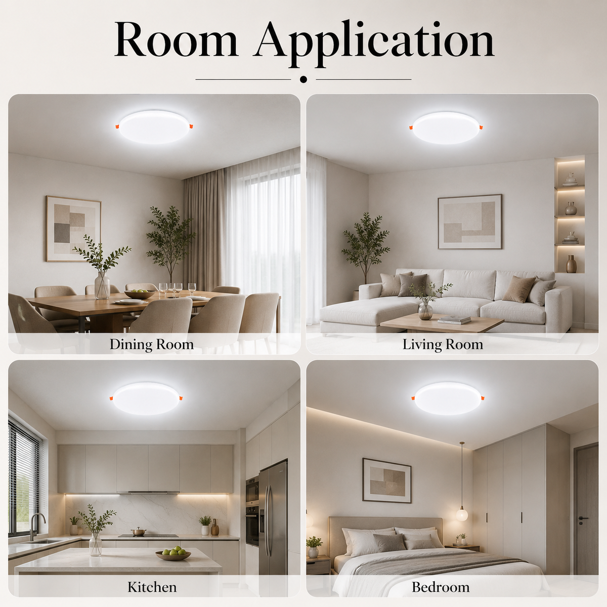 Spot LED rotund încastrat, 22 W, 2420 lm, 3 CCT, alb, IP20