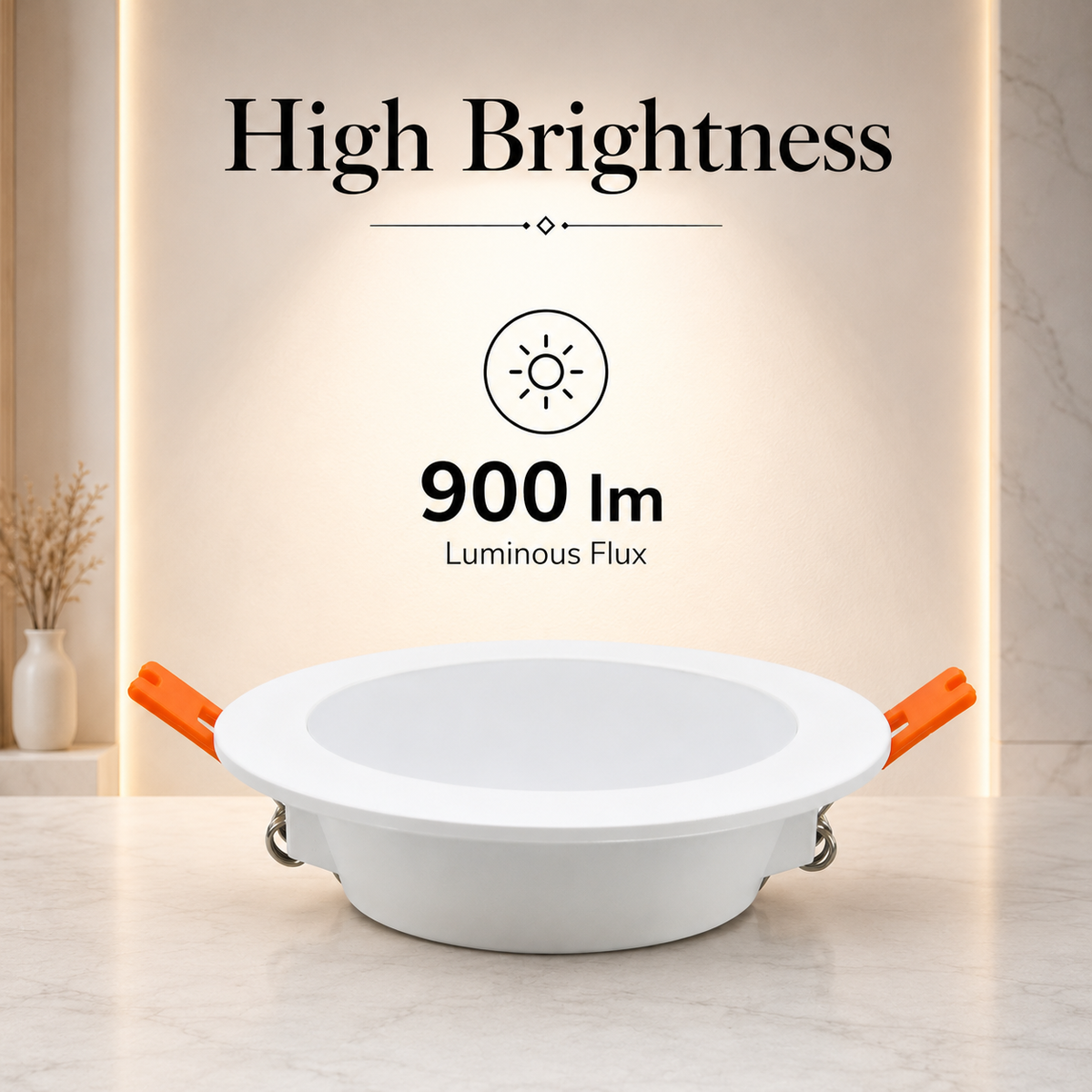Spot LED încastrat FSD601, 12 W, 900 lm, 3 temperaturi de culoare, alb